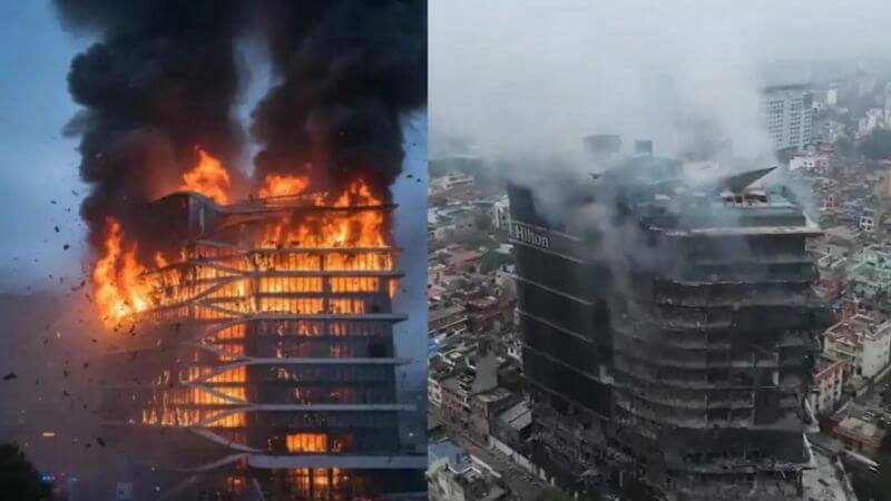 Hilton Hotel Burnt Kathmandu Nepal