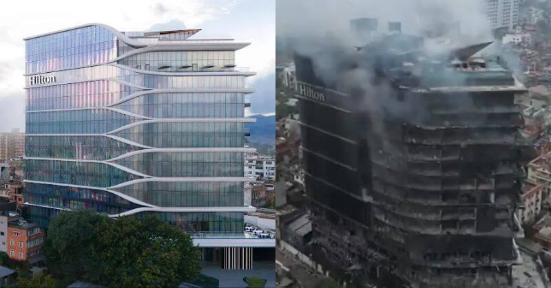 Hilton Kathmandu Burnt