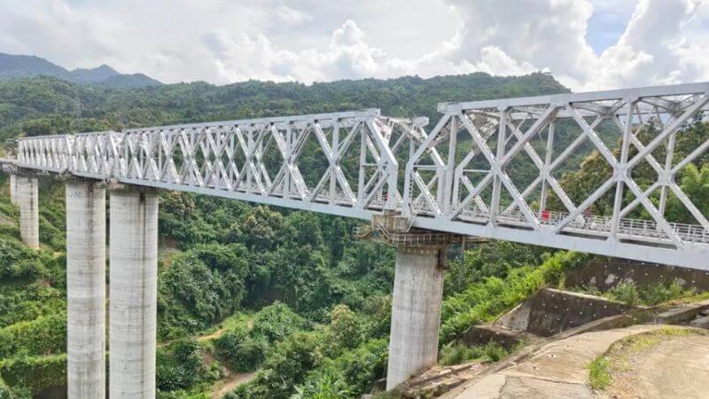 Mizoram Train Route Bridge
