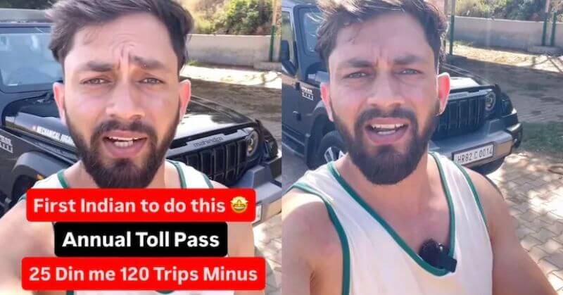 Traveller Uses Annual Toll Pass