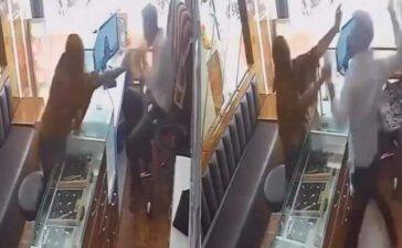 Chilli Powder Robbery Attempt Viral Video