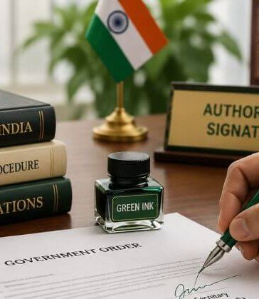 Government Officials Green Ink Signatures