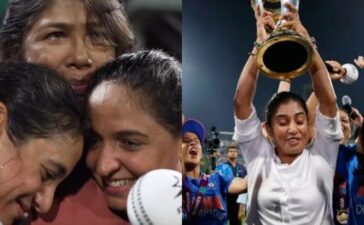 Jhulan Goswami Mithali Raj World Cup Celebration