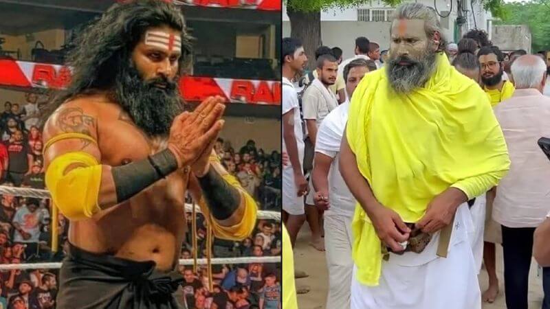 Rinku Singh at Premanand Ji Maharaj Ashram