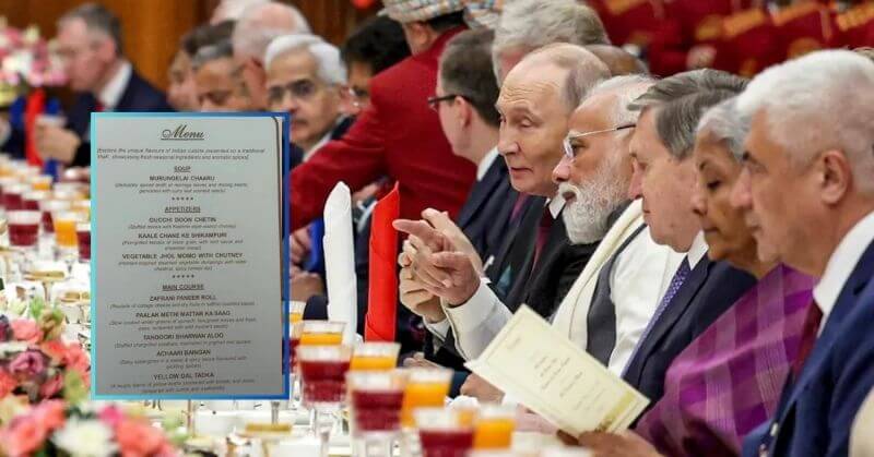 Putin Indian Dinner Menu