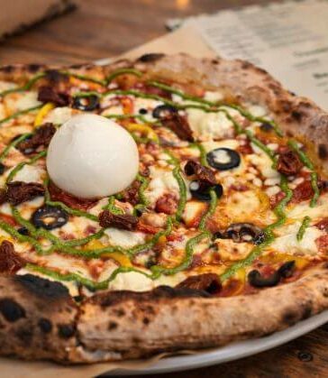 DForno Pizzeria Burrata Cheese Neapolitan Pizza