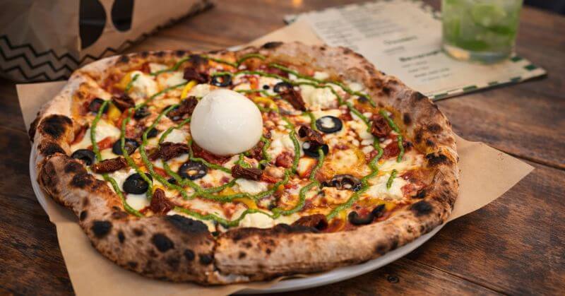 DForno Pizzeria Burrata Cheese Neapolitan Pizza