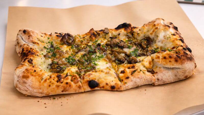 Stuff Mushroom Garlic Bread