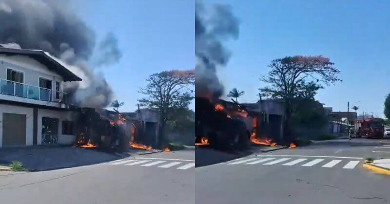 Plane Crashes Into Restaurant In Brazil