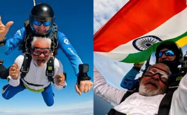 Indian Grandfather Fearless 18000 Feet Skydive Australia