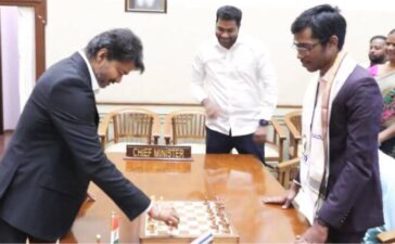 R Praggnanandhaa CM Vijay Chess