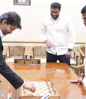 R Praggnanandhaa CM Vijay Chess