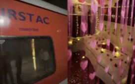 AC Train Coach Decorated Honeymoon Suite Railway Action