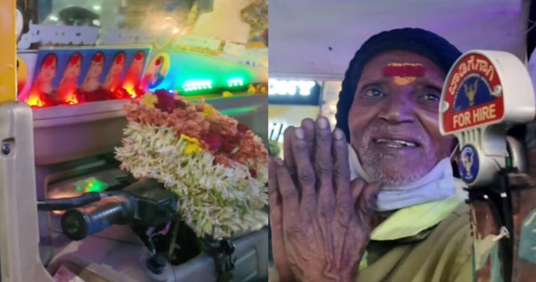 Bengaluru Auto Driver Buys Flowers Late Wife Every Day