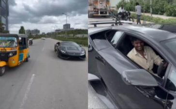 Bengaluru Entrepreneur Lets Auto Driver Drive His Lamborghini
