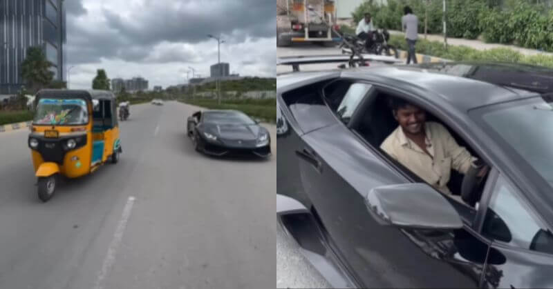 Bengaluru Entrepreneur Lets Auto Driver Drive His Lamborghini