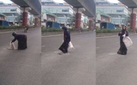 Bengaluru Woman Fixes Pothole Viral Video