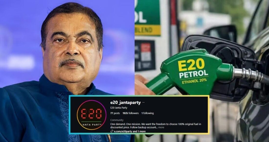 E20 Janta Party Demands Choice Between E20 Petrol