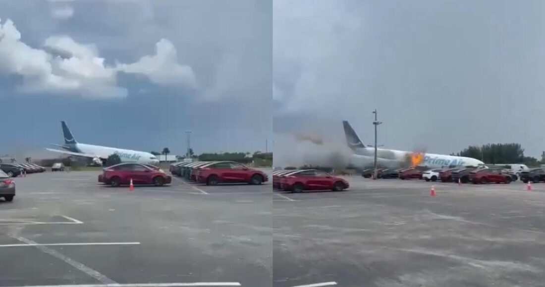 Amazon Prime Air Plane Crashes In Miami