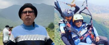 Bihar 72-Year-Old Man Paragliding