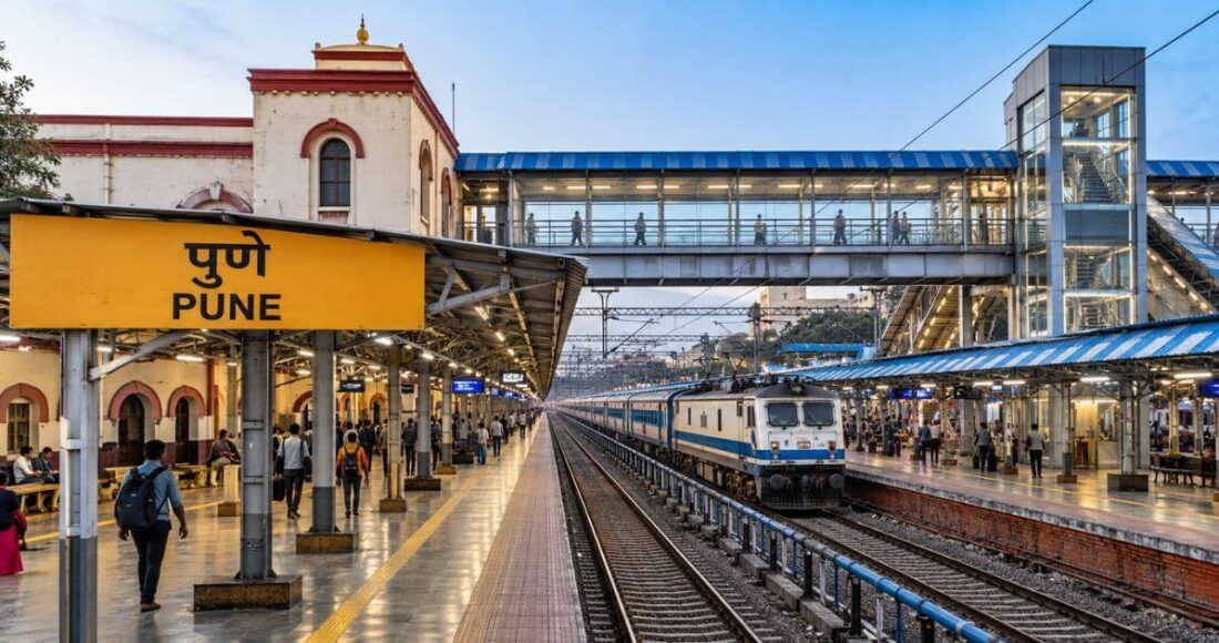 Pune Railway Station Increase Platform 6 To 12