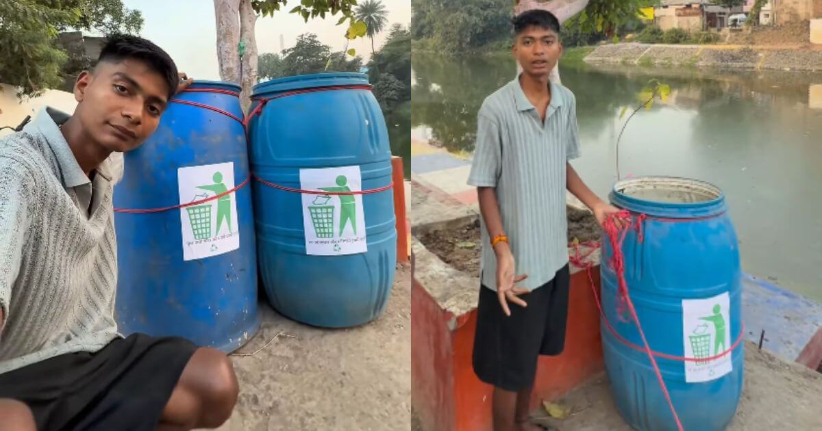 Bittu Tabahi Dustbin Installed Ajnar River Stolen