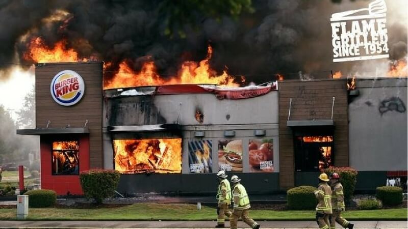 Burger King Burning House Advertisement