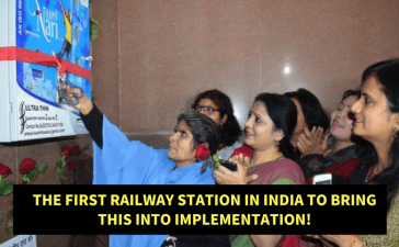 Installing Sanitary Napkin Vending Machine In Bhopal Railway Station
