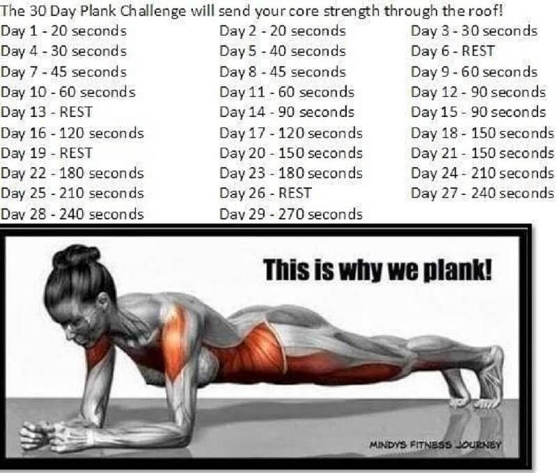 30 Days Plank Challenge