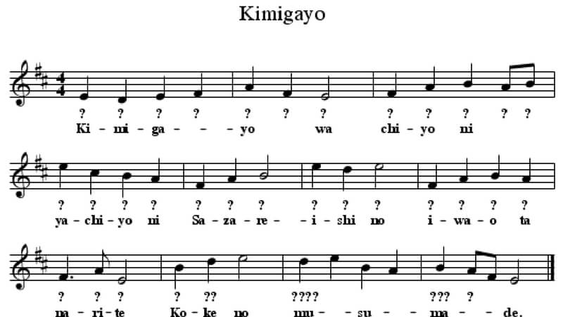 Japanese National Anthem Music