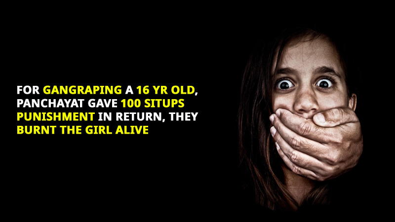 16-Year-Old Girl from Jharkhand gang raped and burnt alive