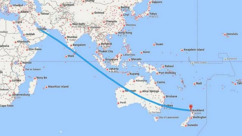 Doha to Auckland Longest Flight
