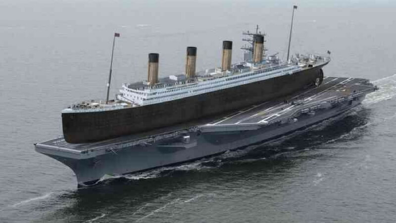 Images If The Titanic Was To Take Off From A Aircraft Carrier