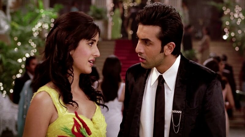 Ranbir and Katrina looking at each other