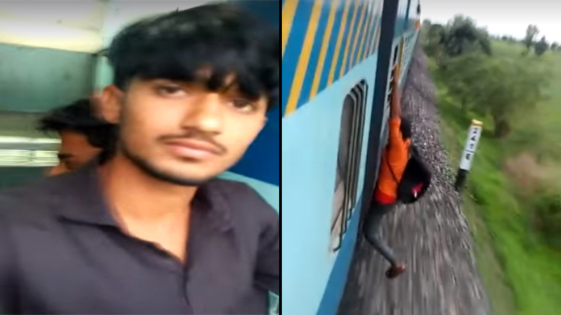 A Young Man Fell From Train