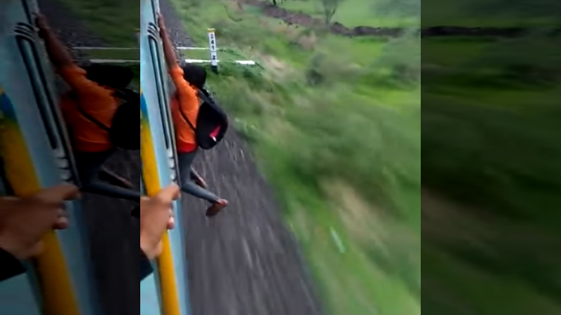 A Young Man Fell From Train