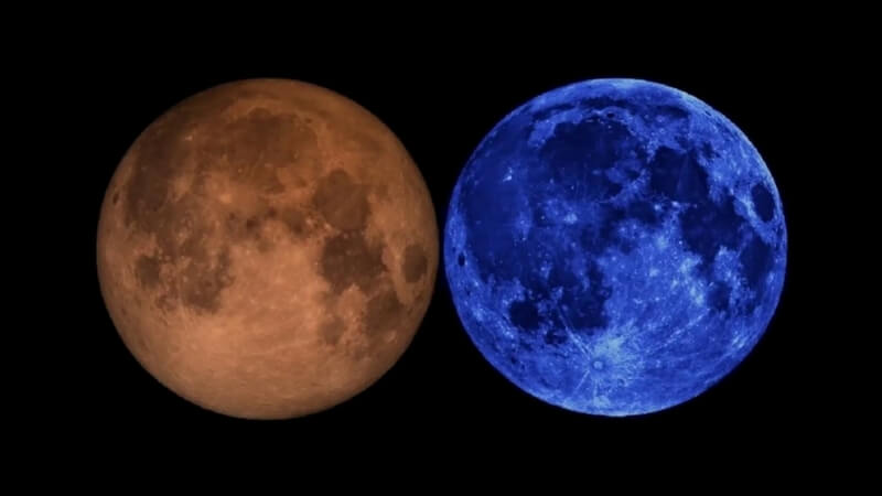 Blue moon eclipse
