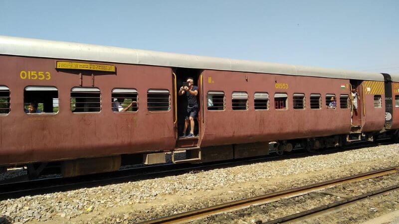 Brown Coach Indian Train