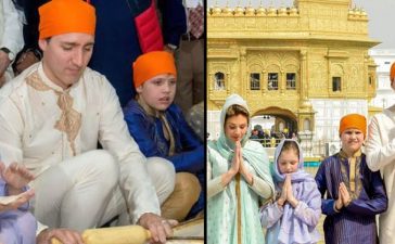 Canadian PM makes rotis at langar