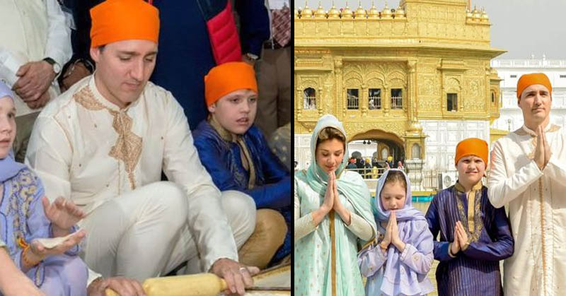 Canadian PM makes rotis at langar