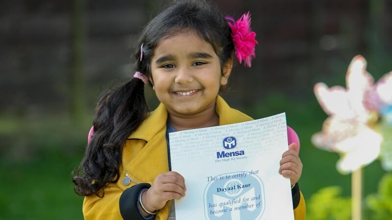 Dayaal Kaur, A Genius 4-Year Old Girl Called Baby Einstein; Joins Mensa  Club Of High IQ Kids