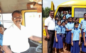 Karnataka Teacher Drives A Bus