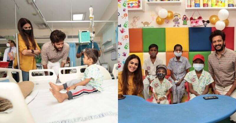 Genelia Riteish International Childhood Cancer Day