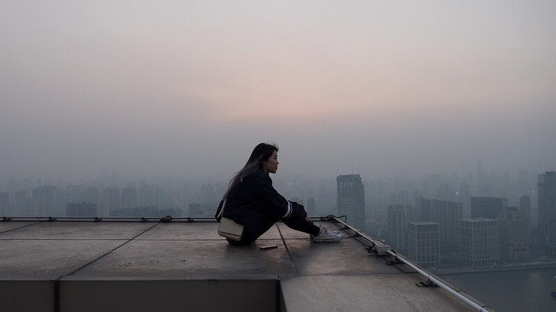 Girl At Terrace