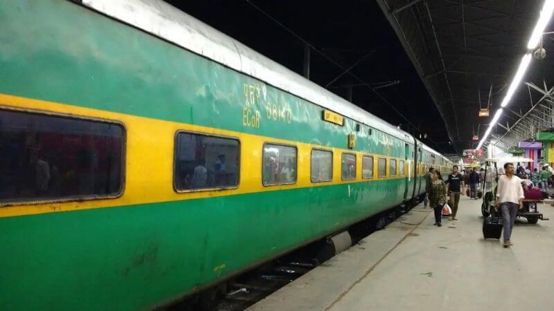 Green Coach Indian Train