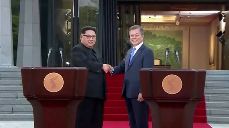 North Korea unites with South Korea