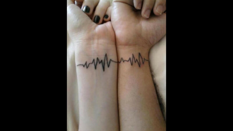 Heartbeats tattoo