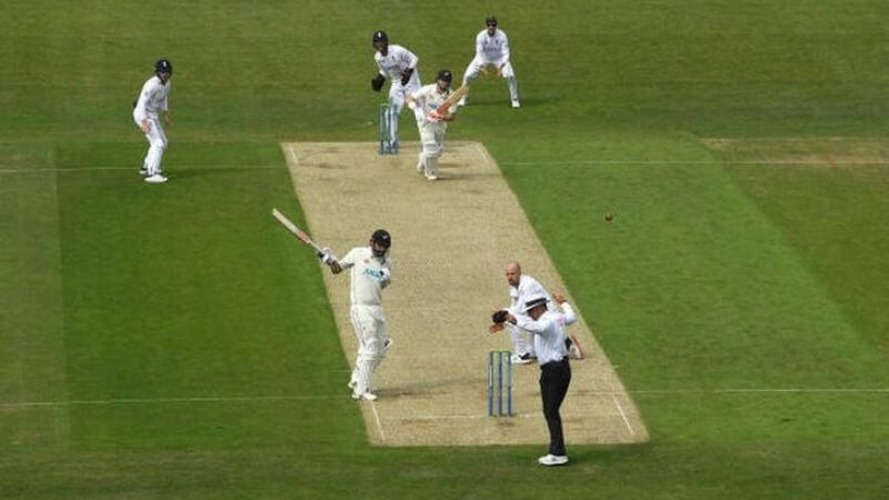 Henry Nicholls Dismissal Jack Leach