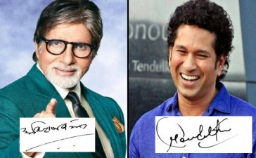 Indian Celebrity Autographs