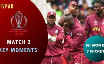 Match 2 West Indies vs Pakistan